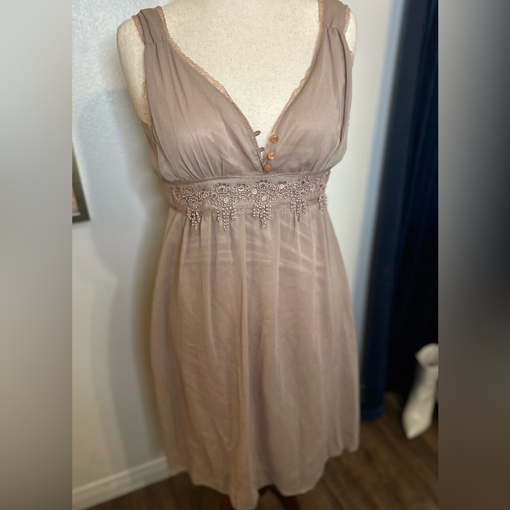 Whimsical romantic chiffon dress L